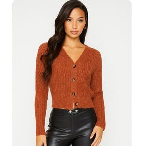 Moon & Madison Thick‎ Chunky Knit Fall Cardigan Sweater, S